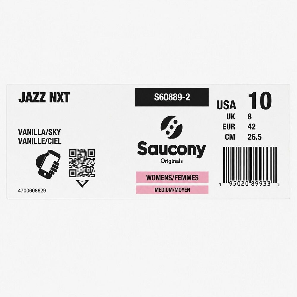 Saucony Jazz NXT S60889-2 Vanilla Sky Retro Sneakers Women’s Size 10 Lifestyle - Picture 2 of 7